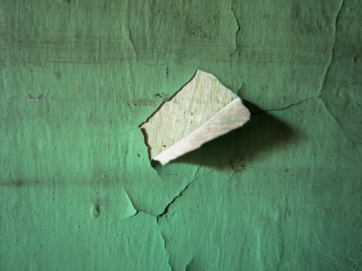 Worn wall paint