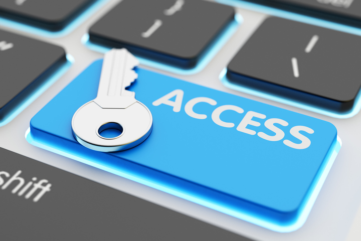 Safety data access, computer network security, accessibility and authorization concept